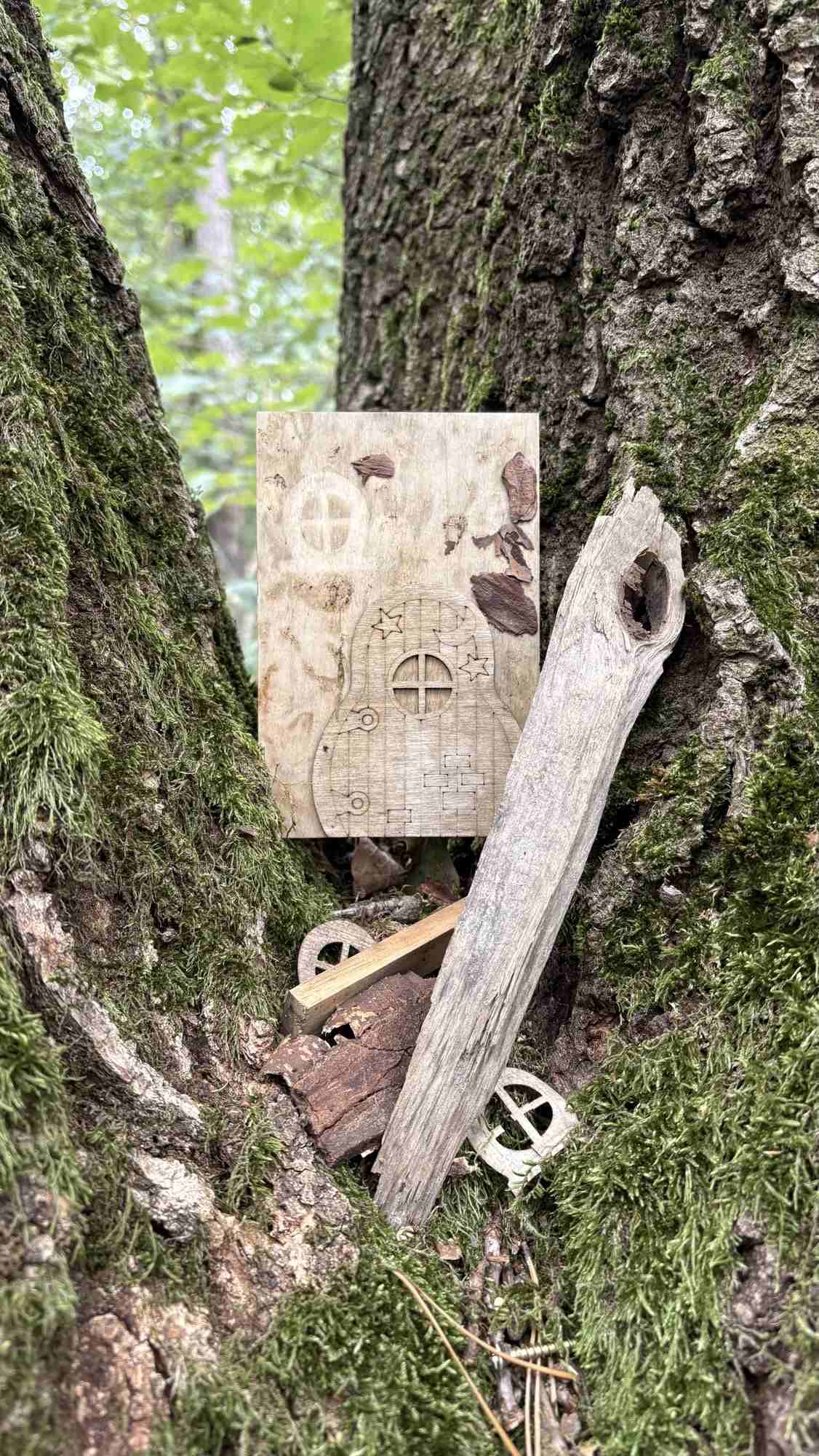 Naturkunst im Wald